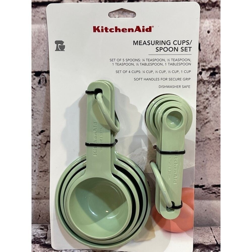 Kitchenaid Measuring Cups & Spoons Green/Pistachio KQ475OHPIA
